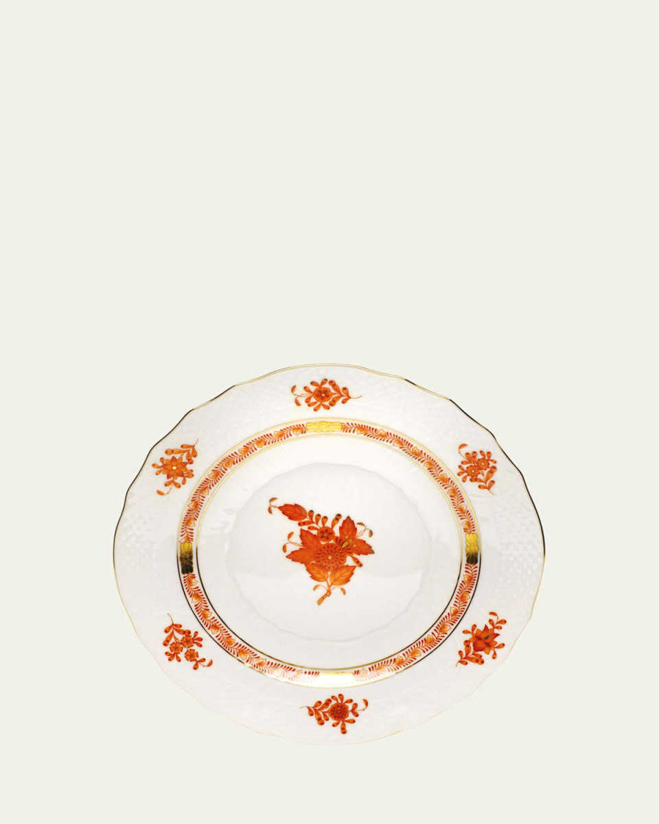 Rust Chinese Bouquet Salad Plate
